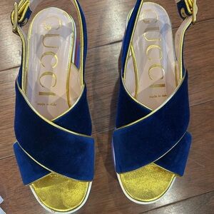 Gucci Nappa Silk Sandals